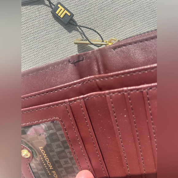 London Fog Women Fleur Woven French Wallet NWT - Picture 12 of 14